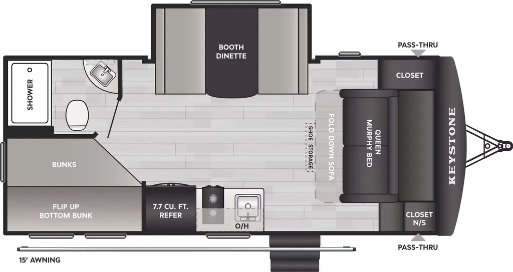 2026 Keystone Springdale Mini 1810BH floor plan