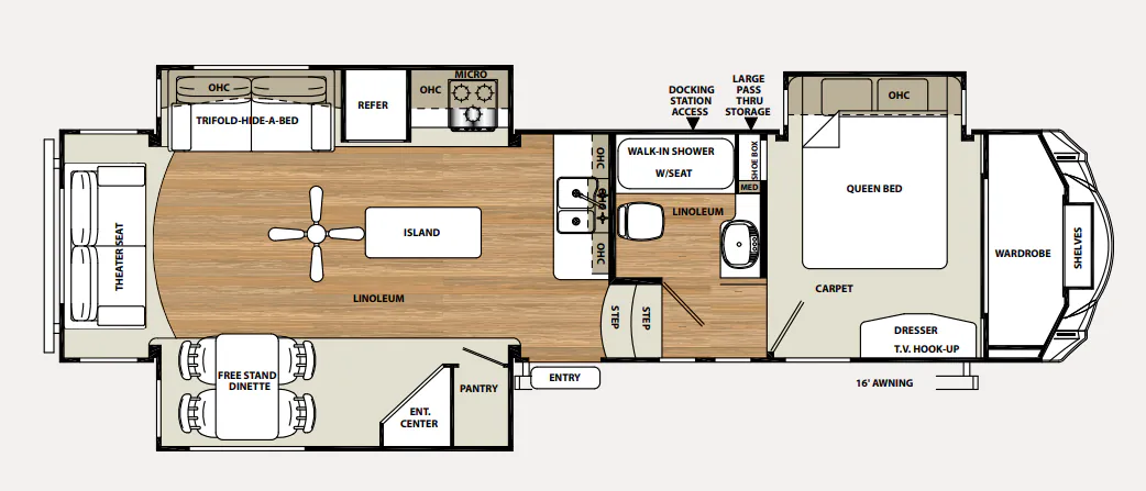 Forest River Sierra Select 34CK floor plan