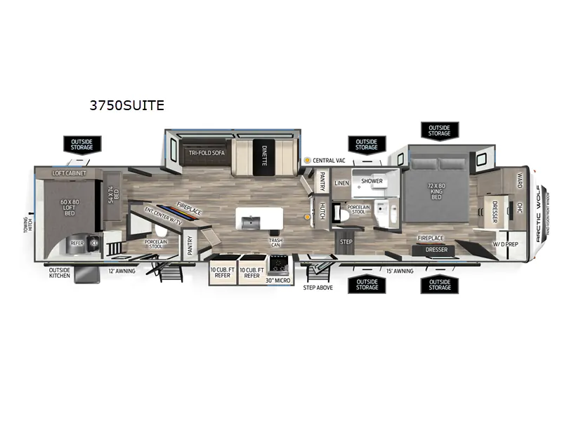 2026 Forest River Cherokee Arctic Wolf 3750SUITE - Photo 3