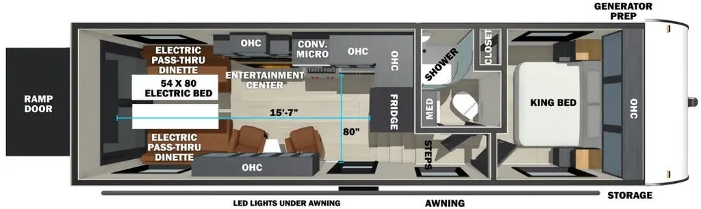 2026 Forest River Shockwave 2710 floor plan