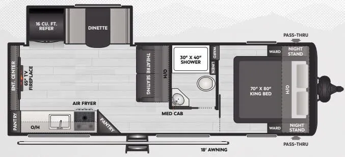 Keystone Coleman Lantern 25REX floor plan
