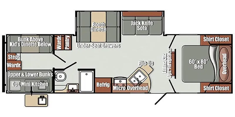 Gulf Stream Geo 280TB floor plan