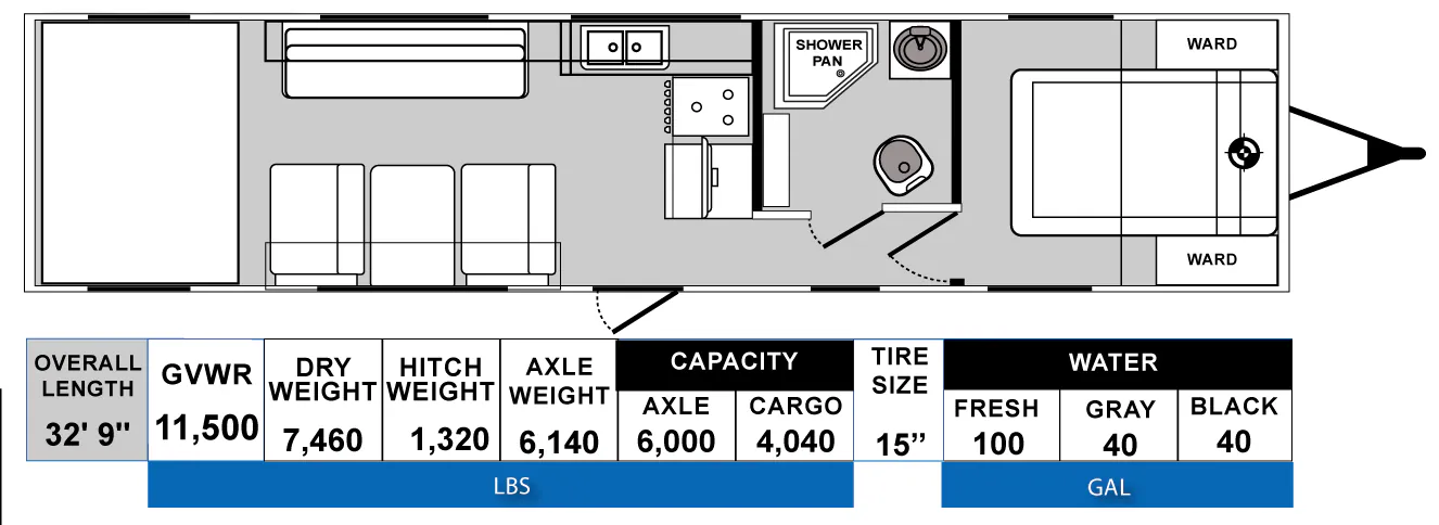 Genesis Supreme Rage'n R2715FSXL floor plan