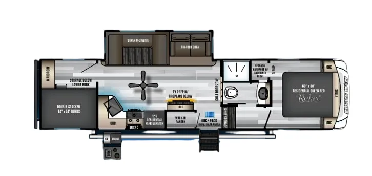 Forest River Cherokee Arctic Wolf 287BH floor plan