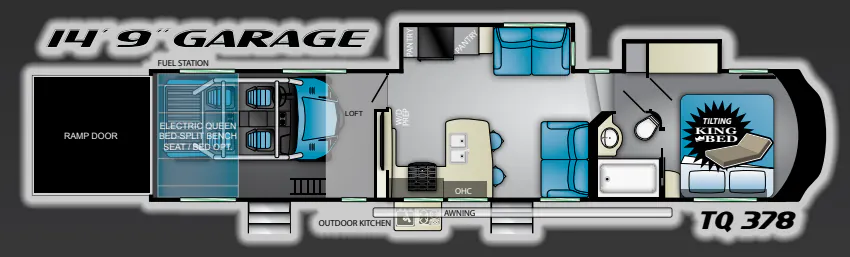 Heartland Torque TQ 378 floor plan