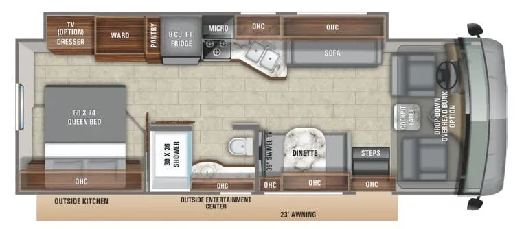 Entegra Coach Vision 29S floor plan