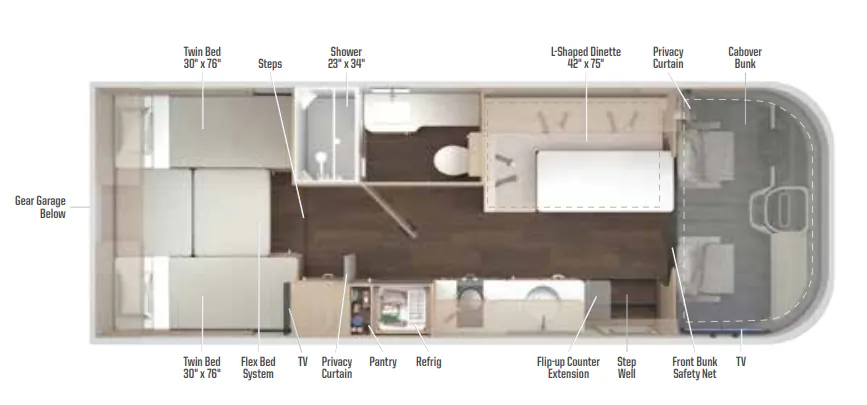 Winnebago Suncruiser 24GG floor plan