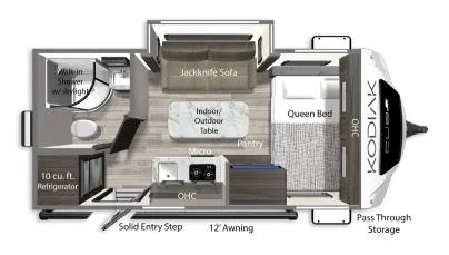 Dutchmen Kodiak Cub 160RB floor plan