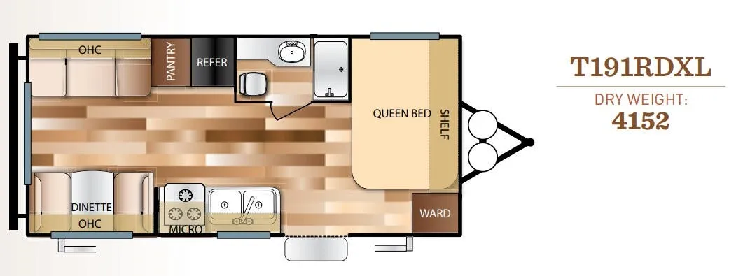 Forest River Salem Cruise Lite 191RDXL floor plan