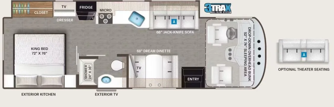 Thor Motor Coach A.C.E. 29D floor plan
