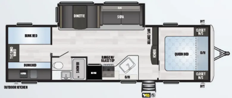 Keystone Springdale 298BHWE floor plan