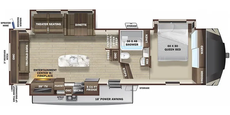 Highland Ridge Light LF332RLS floor plan