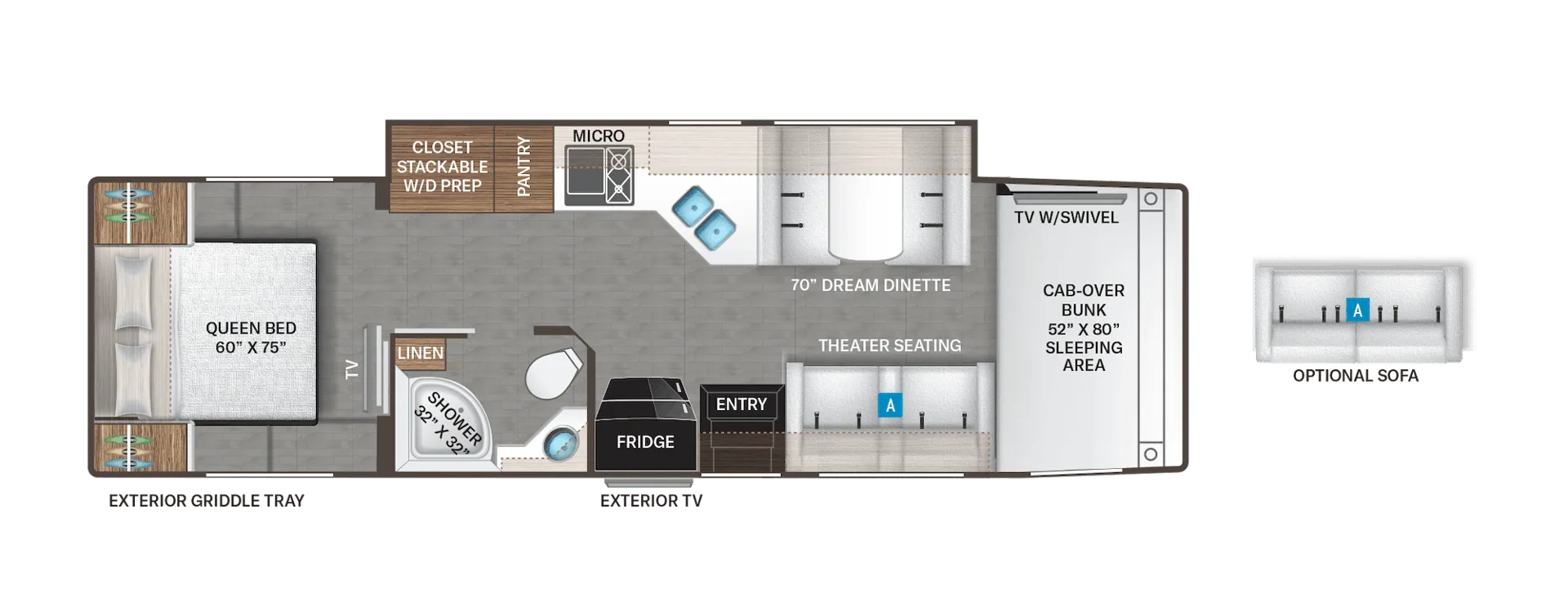Thor Motor Coach Magnitude Super C LV35 floor plan
