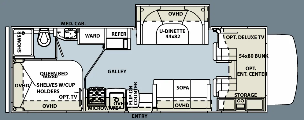 Forest River Sunseeker 2690S floor plan