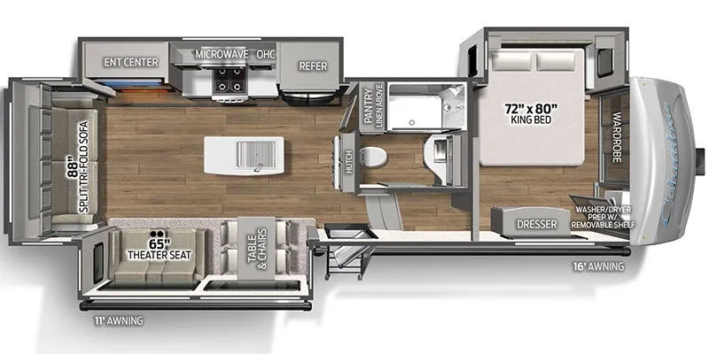 Palomino Columbus 299RL floor plan