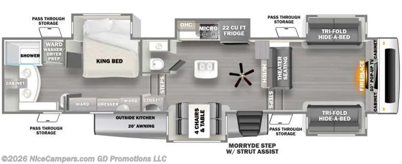 2022 Forest River Sandpiper Luxury 391FLRB - Photo 3