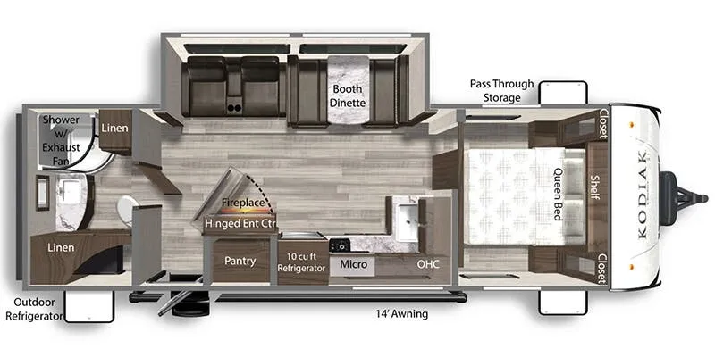 2025 Dutchmen Kodiak SE 260RBSL - Floor plan