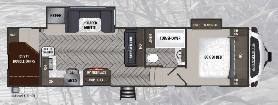 Dutchmen Astoria 2943BHF floor plan