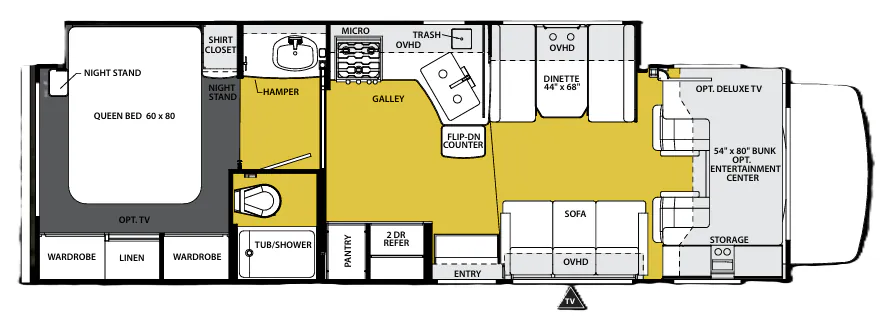 Forest River Sunseeker 3050S floor plan