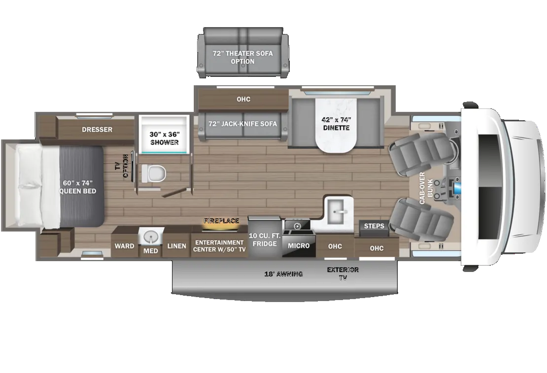 2026 Entegra Coach Odyssey 30Z - Floor plan