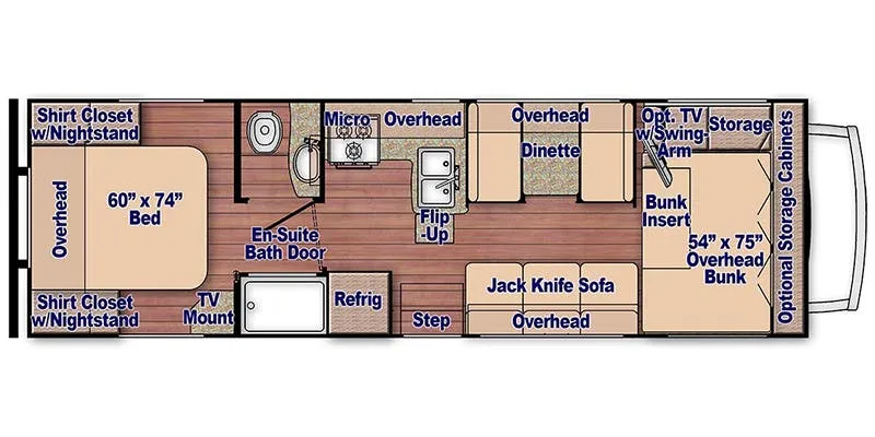 Gulf Stream Conquest Class C 6280 floor plan