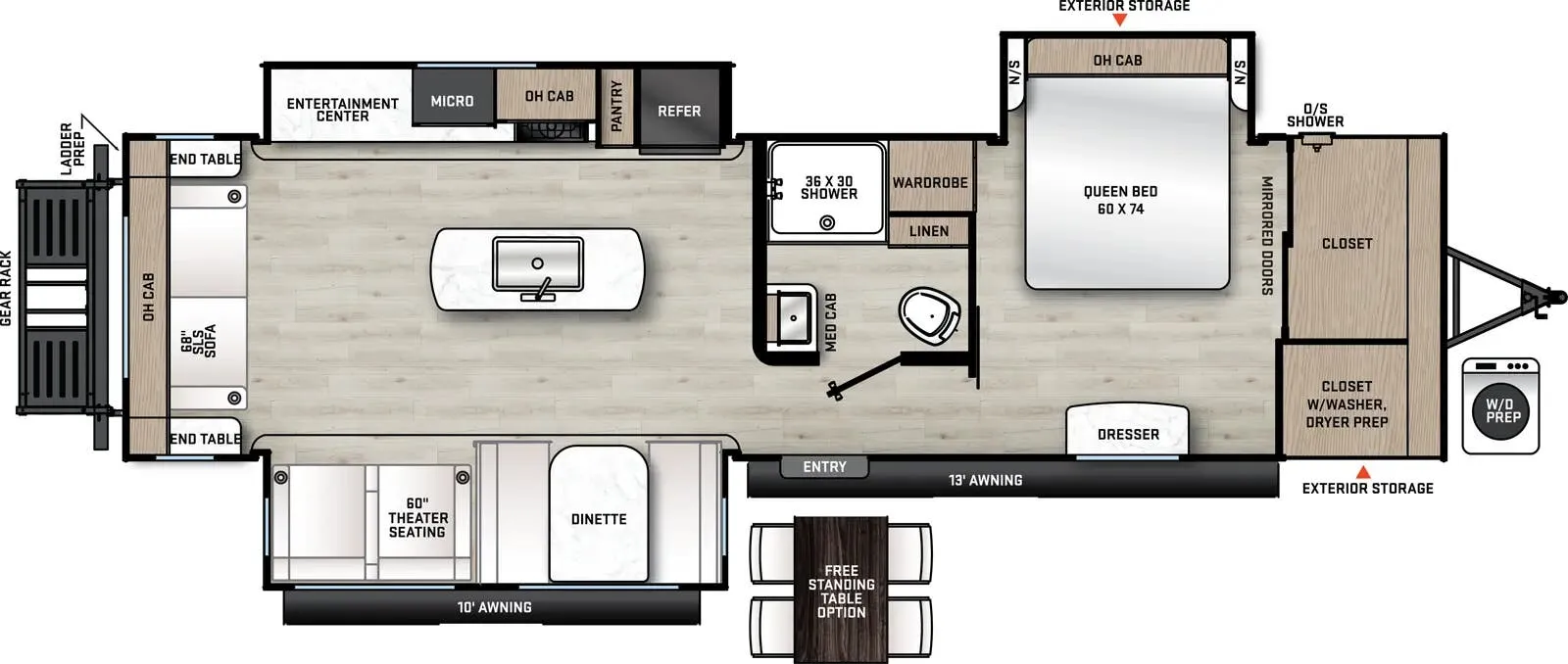 Coachmen Catalina Legacy Edition 313RLTS floor plan