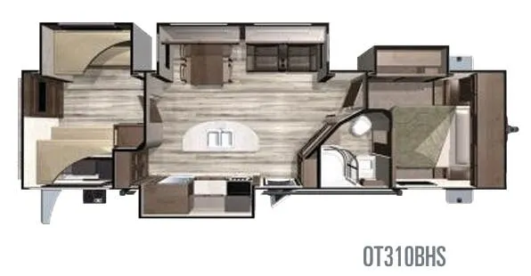 Highland Ridge Open Range OT310BHS floor plan