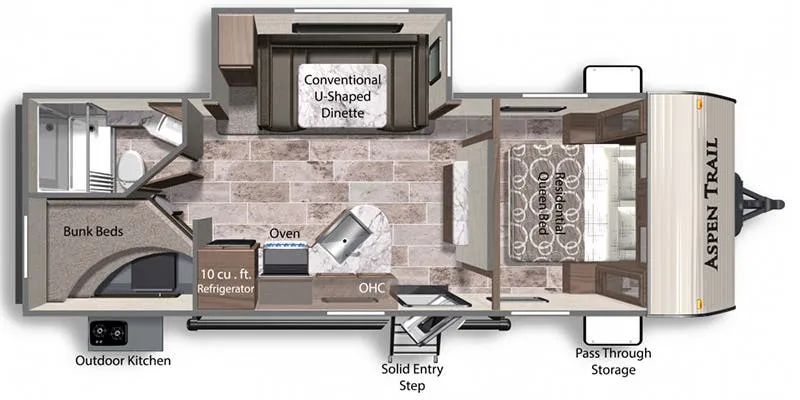 Dutchmen Aspen Trail 2340BHS floor plan