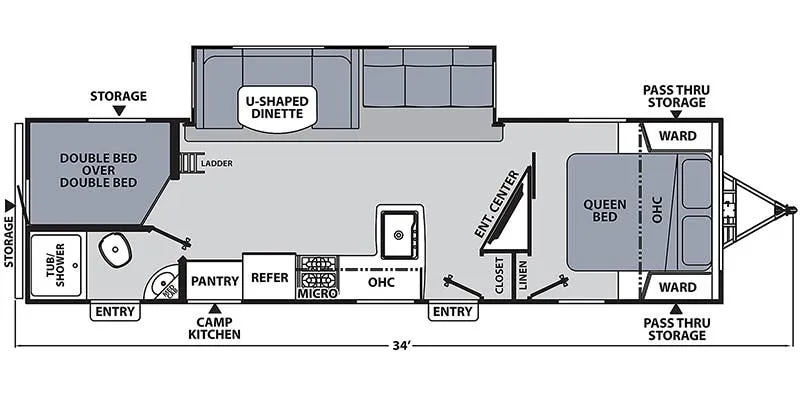 2023 Coachmen Apex Ultra-lite 290BHS floor plan