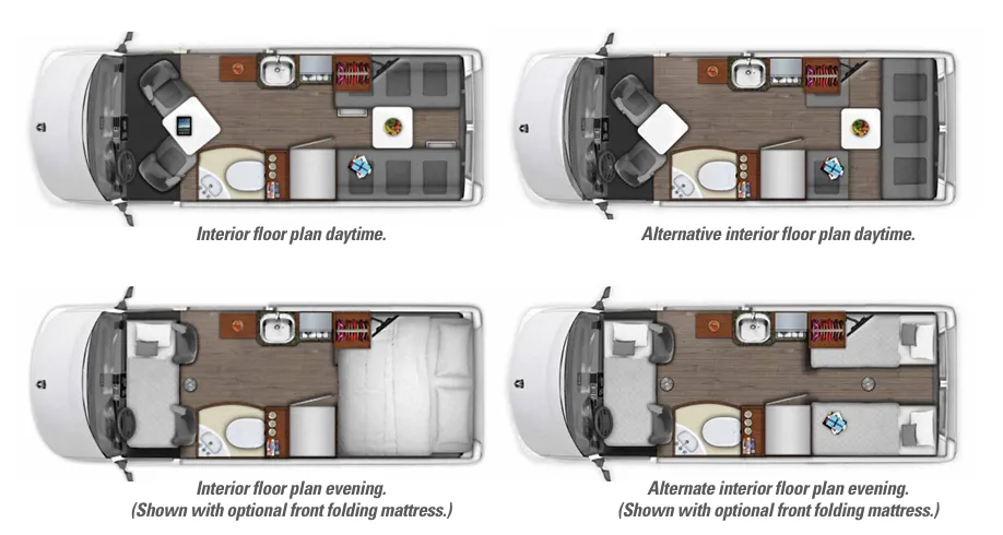 2021 Roadtrek Zion ZION - Floor plan