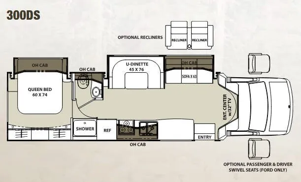 2017 Coachmen Concord 300DS - Floor plan