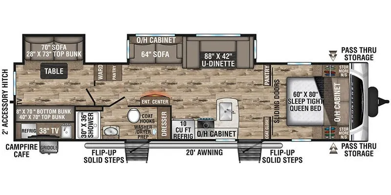 Venture RV SportTrek ST332VBH floor plan