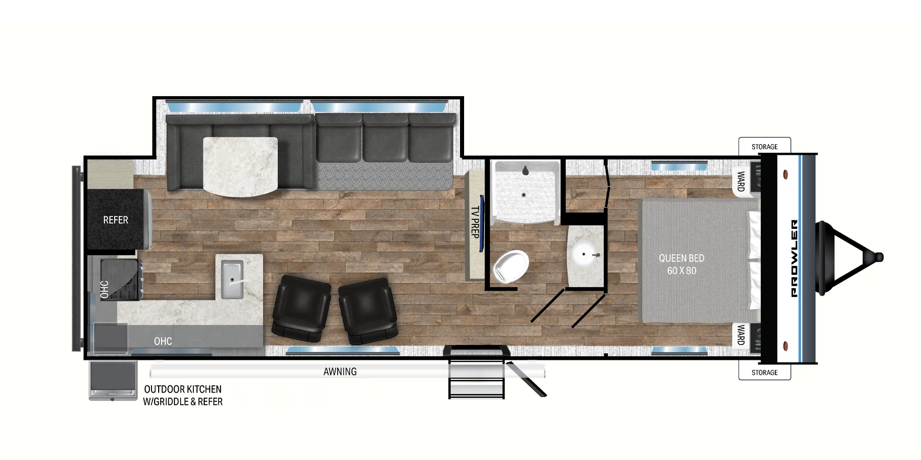 Heartland Prowler 292SRK floor plan