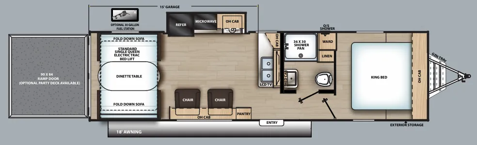 Coachmen Catalina Trail Blazer 28THS floor plan