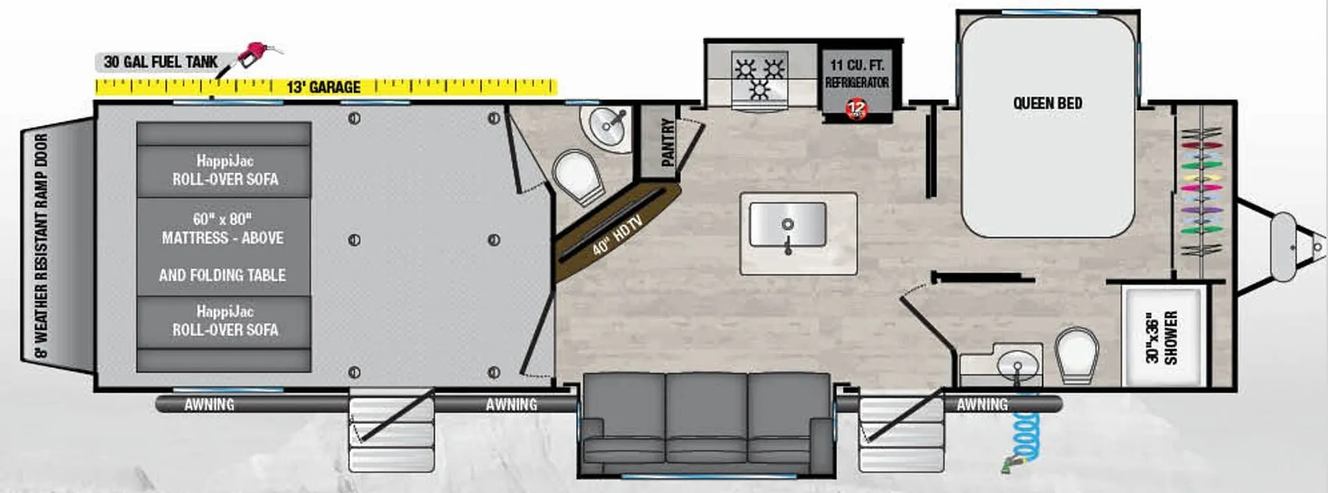 Alliance RV Valor All-Access 31T13 floor plan