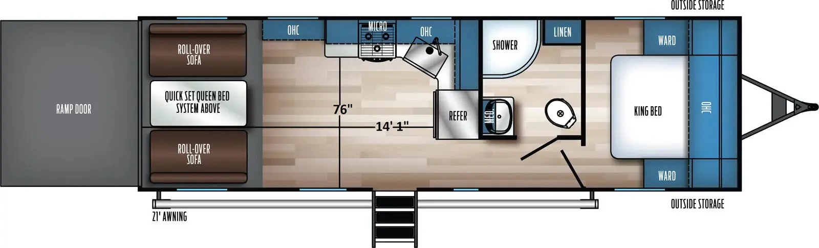 Forest River Vengeance Rogue SUT 25SUT floor plan