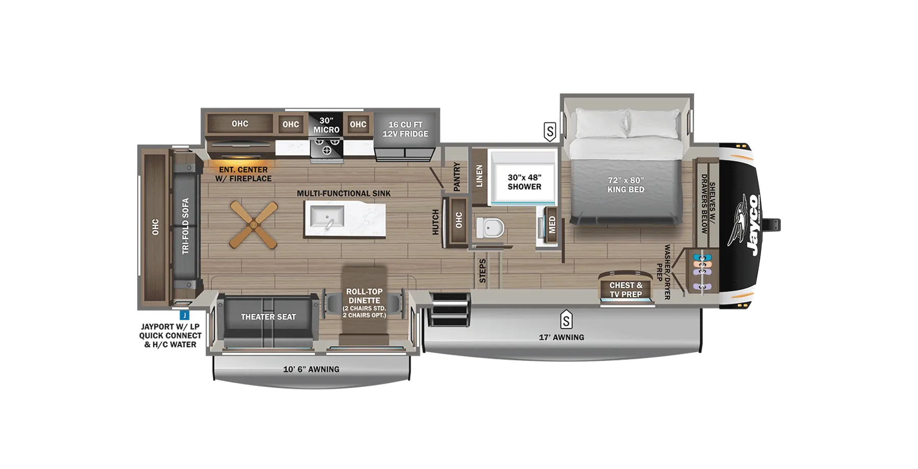 2026 Jayco Eagle 321RSTS - Floor plan