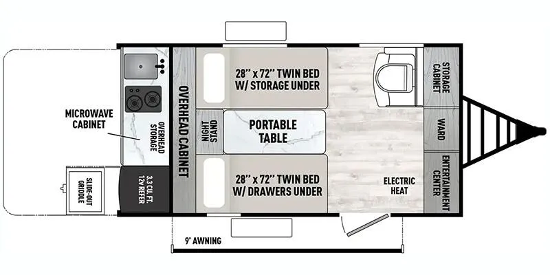 2025 Coachmen Clipper 11000ROK - Floor plan