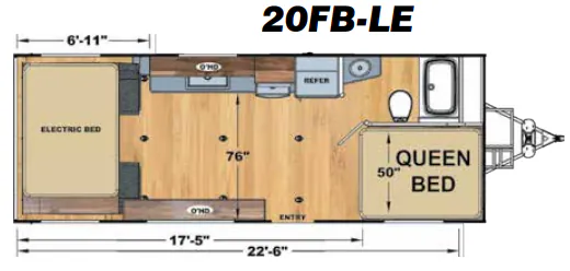 Eclipse Attitude 20FB-LE floor plan