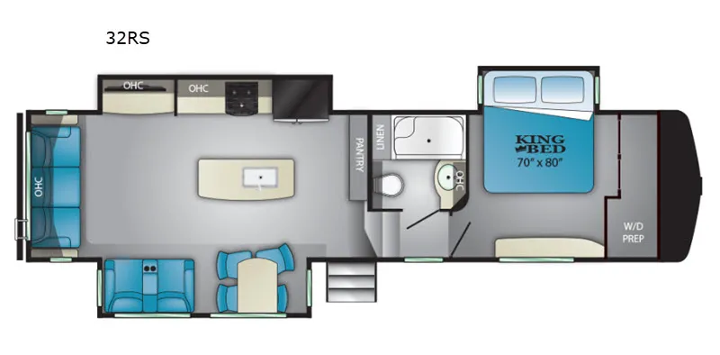 2020 Heartland Bighorn Traveler 32RS floor plan