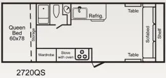 TrailManor 2720 Series 2720QS floor plan