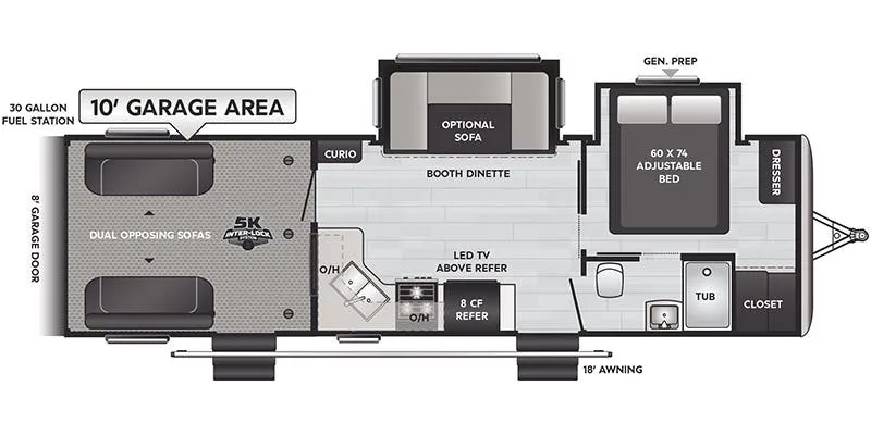 Keystone Fuzion Impact 29V floor plan