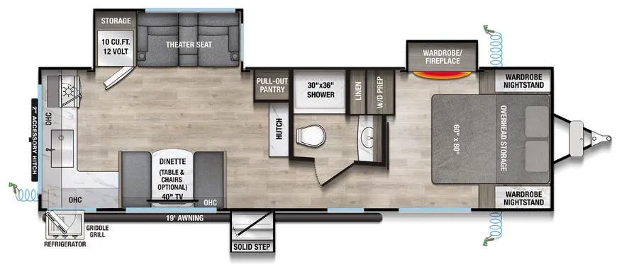 Alliance RV Delta 274RKW floor plan