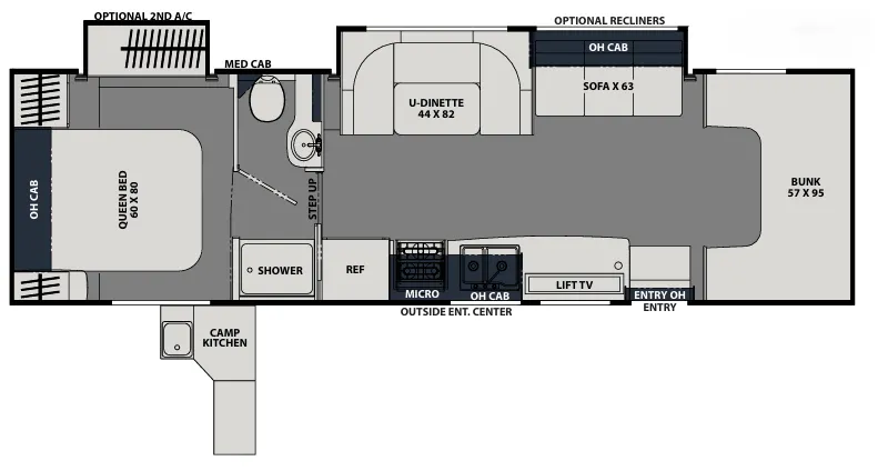 Coachmen Leprechaun Premier 319MB floor plan