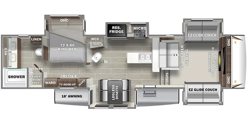 Prime Time Sanibel 3803WB floor plan