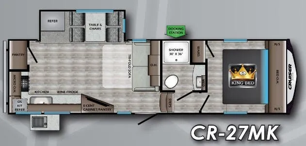 CrossRoads Cruiser Aire 27MK floor plan