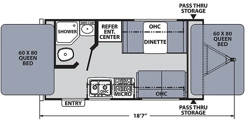 Coachmen Apex Nano 15X floor plan
