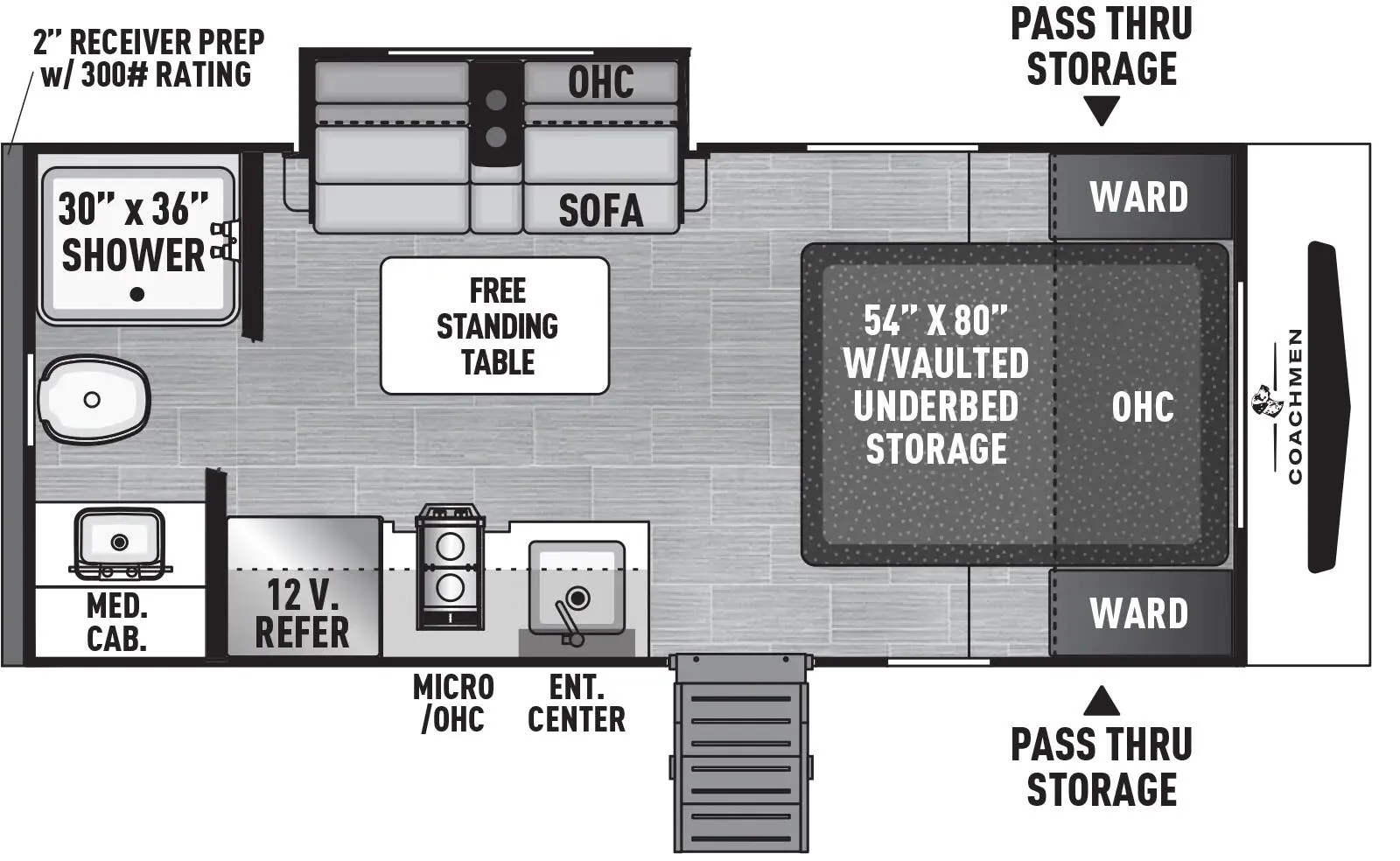 Coachmen Freedom Express Select 18SE floor plan