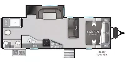 2019 Cruiser RV Radiance 26KB - Floor plan