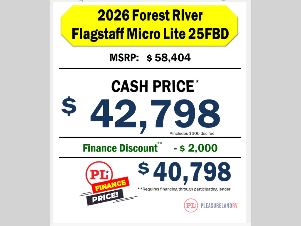 2026 Forest River Flagstaff Micro Lite 25FBD, Photos photo 3